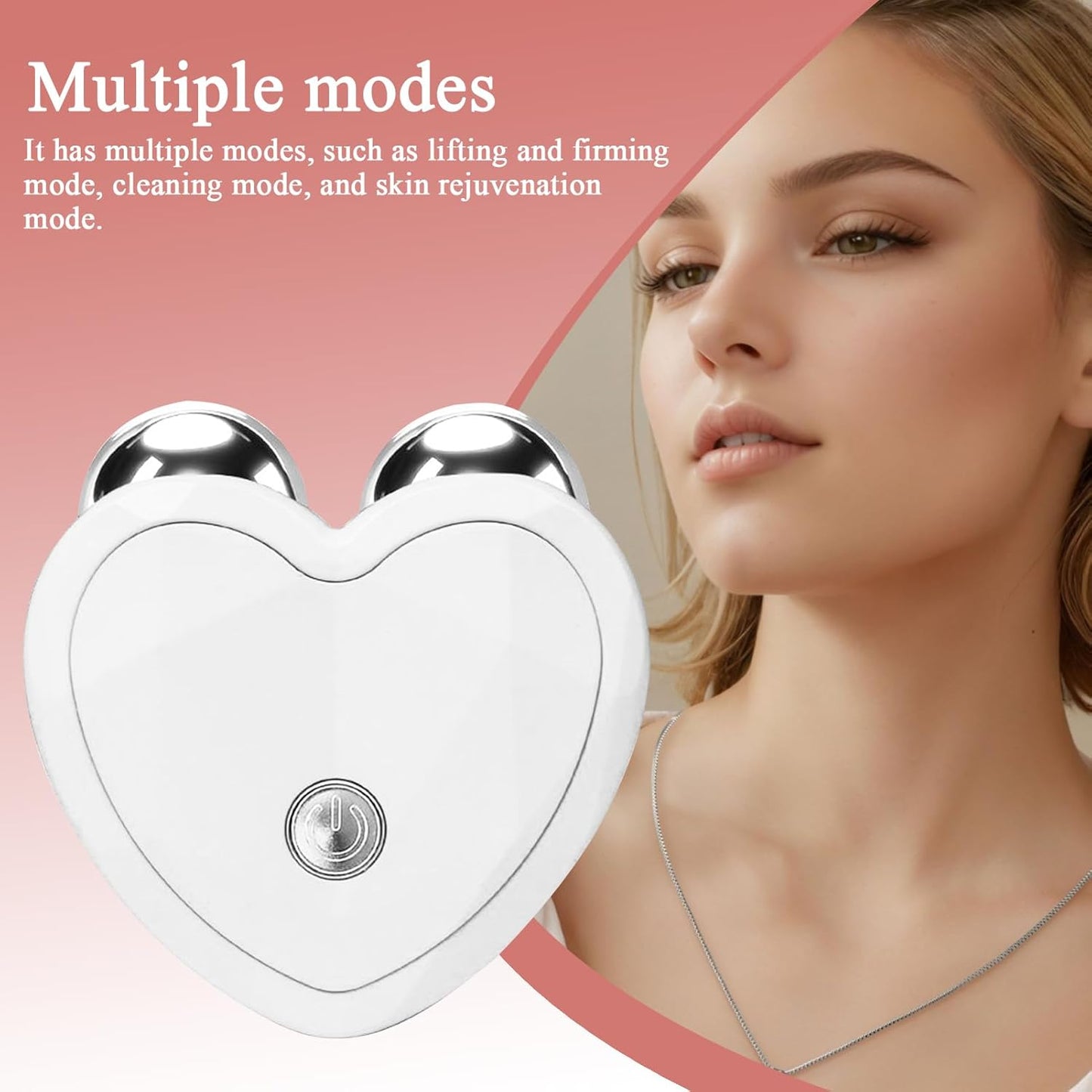 Microcurrent Facial Device, Facial Lifting Tool, 3,82 x 3,58 in Multimode Skin Care, Skincares Tools Firming, Facials Toning Device for Weddings, Birthdays, Anniversaries