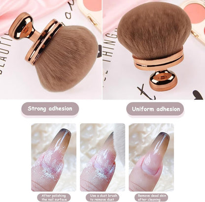 FDEETY Make Up Brushes Portable Makeup Brushes Professional Blush Multi-Use Brush Application On Cheeks Large Mushroom Head Cosmetic Brushes Loose Powder for Makeup Accessories