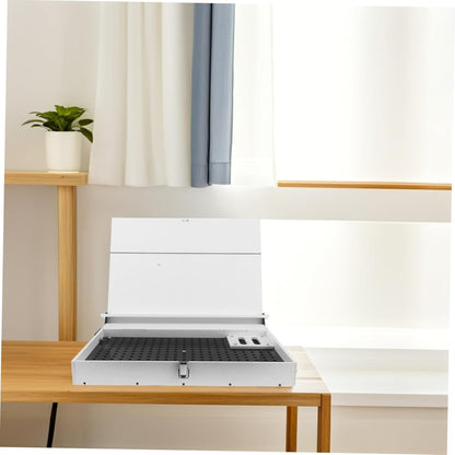 DIY Model Tool Storage Rack Durable Plastic Organizer Figure Accessories Capacity Toolbox for Model Making for Workspace Organization White