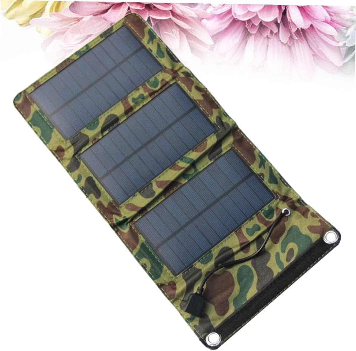 Toddmomy 5w Solar Panel Charger Portable Solar Power Bank for Phone/Tablet/GPS/mp3 Outdoor Camping
