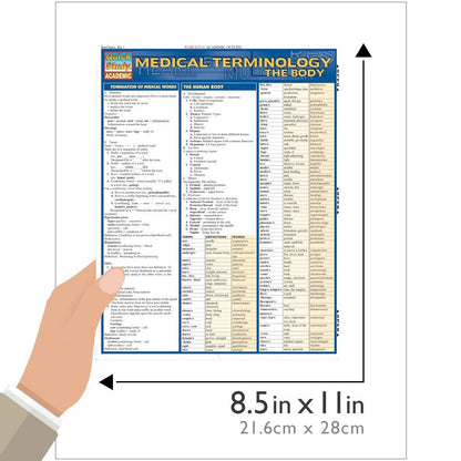 Medical Terminology: The Body: QuickStudy Laminated Reference Guide