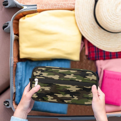 Camouflage Green Hanging Toiletry Bag,Travel Hygiene Kits for Boys Mens,Waterproof Makeup Carry-on Bags,Cosmetic Bag,TSA Approved Shave Dopp Kit for Toiletries Shower Bathroom Accessories Gifts,