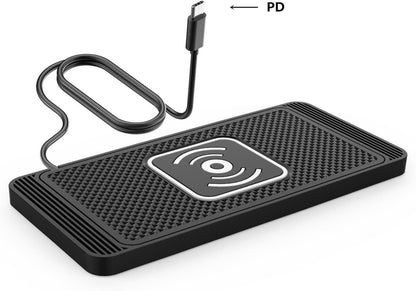 Car Wireless Charger Pad,15W Wireless Car Charger Pad Magnetic | Car Charger Holder, Car Phone Mount, Automatic Induction for Charging Phones