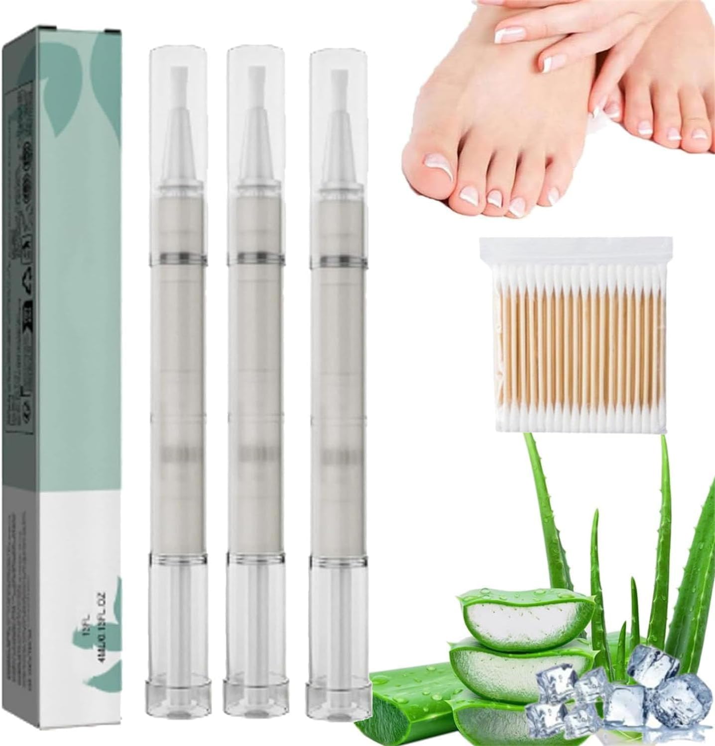 Nail Care Pen Fungus 2 ml, Fungal Treatment For Toenails, Fungus Nail Care Pen, NailGrowth Treatment Pens, Natural Nail Growth Serum, Cuticle Oil Pens (3 Pcs)
