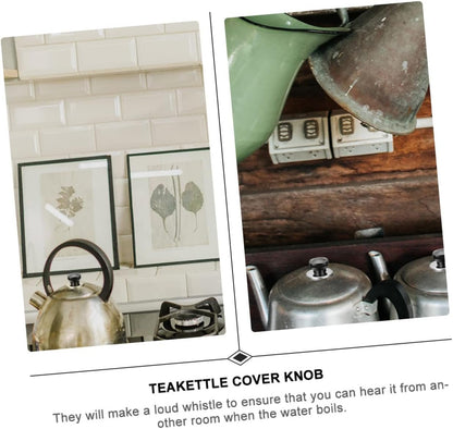 TOPPERFUN Heating Kettle Cover Knob Ergonomic Teakettle Lid Handle Practical and Comfortable Grip for Whistling Kettles Essential Kitchen Accessory