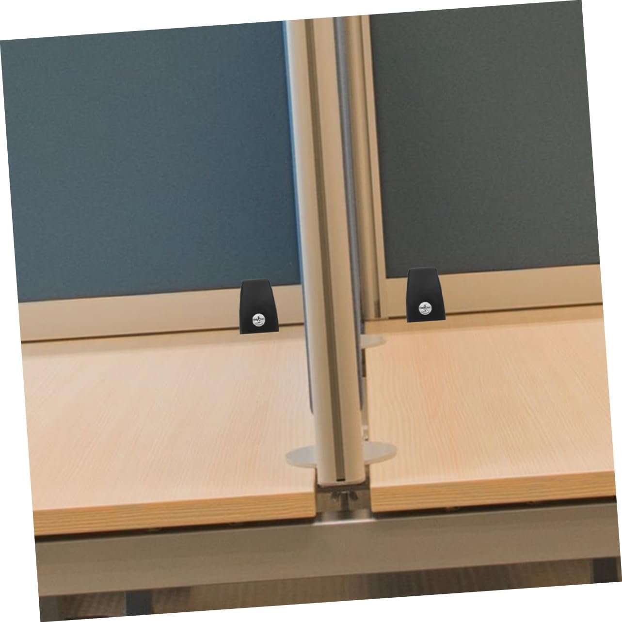 COHEALI 4Pcs Desk Divider Clamps Screen Partition Clips for Office Table Sturdy Glass Board Holders for Easy Installation and Workspace Organization