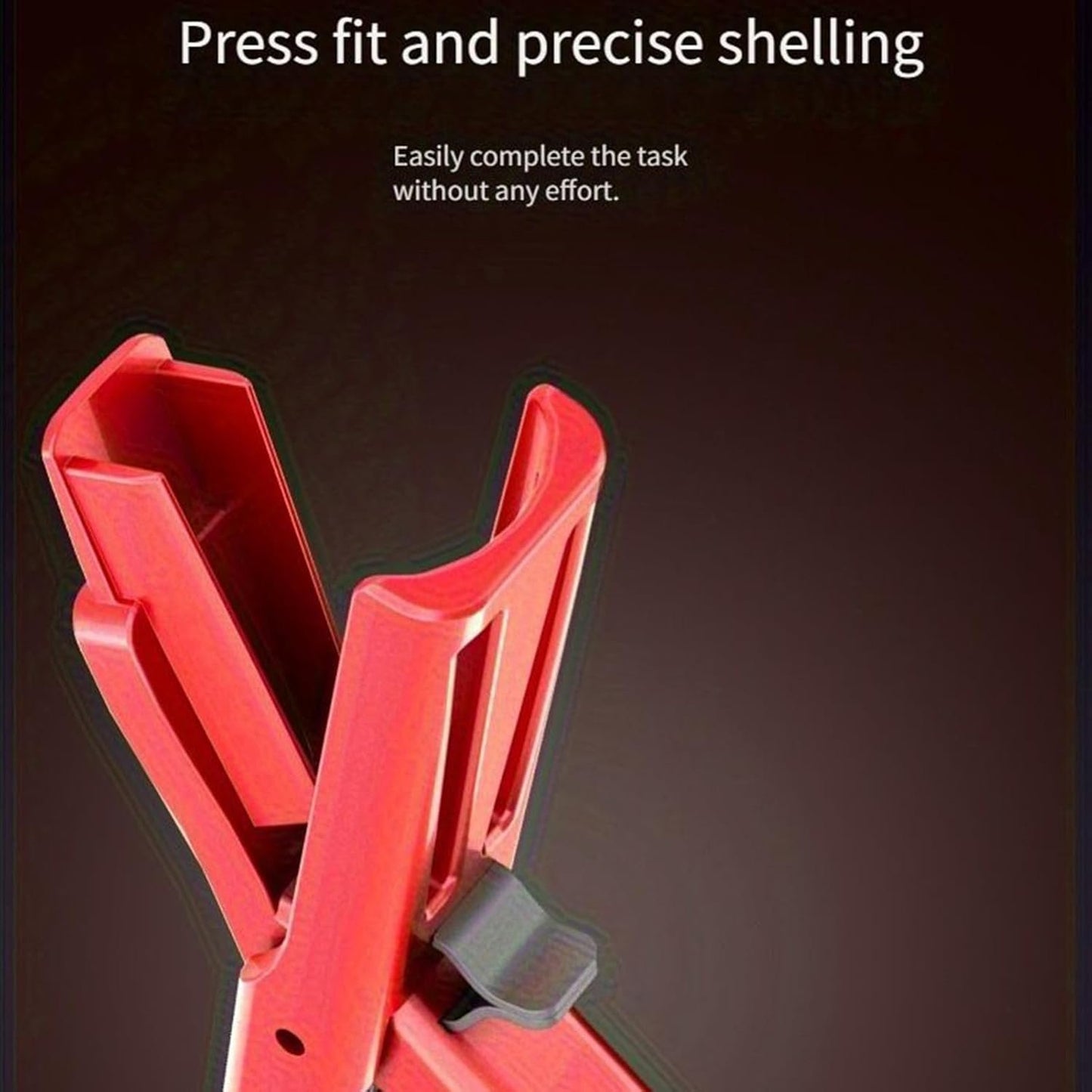 Crawfish Peeler, Shrimp Shucker Tool, Seafood Shelling Device with Ergonomic Handle, Fast Shell Remover Commercial Cooking, Food Prep, Home Kitchen Perfect for Restaurant, 15cm Red