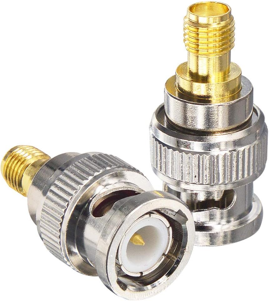 YILIANDUO 4 Pieces BNC RF Adapter Kit SMA Male/Female to BNC Male/Female Adapter for SDR Ham Radio Handheld Bidirectional Electronic CCTV Cameras Scanner