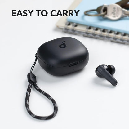 Soundcore by Anker P20i True Wireless Earbuds, 10mm Drivers with Big Bass, Bluetooth 5.3, 30H Long Playtime, Water-Resistant, 2 Mics for AI Clear Calls, 22 Preset EQs, Customization via App (Black)