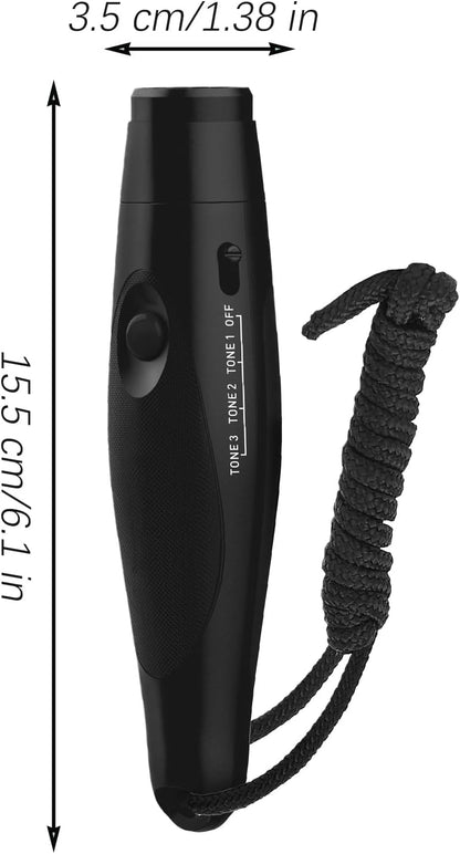 Generico Electronic Whistle, Handheld Adjustable Referee Whistle, 1.38x6.1 Inches 3 Tone Loud Sound with Volume Control, Safety Tool for Classroom Management, Hiking, Dog Training, Survival