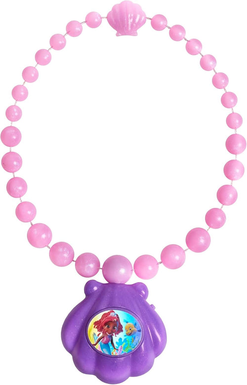 Just Play Disney Junior Ariel Ocean Glow Necklace, Kids Toys for Ages 3 Up by