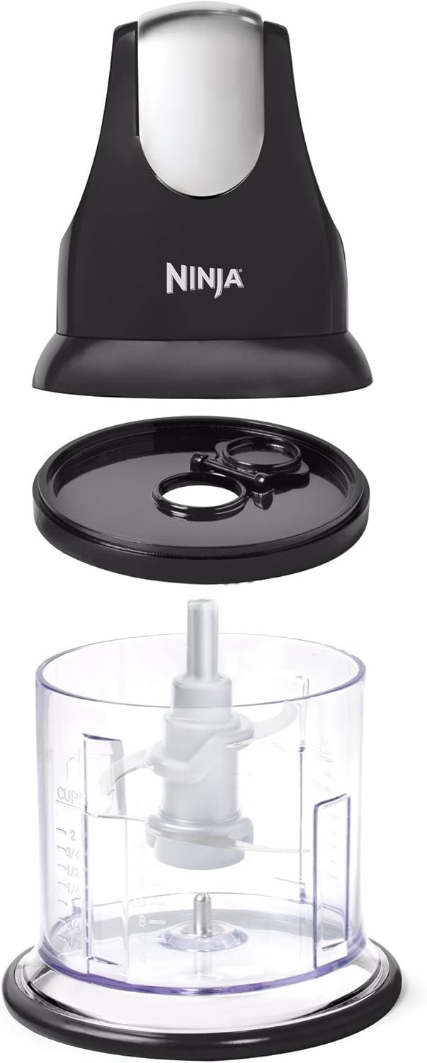 Ninja NJ100C, Express Chop For Chopping, Mincing, and Pureeing, Black, 200W (Canadian Version) 16oz