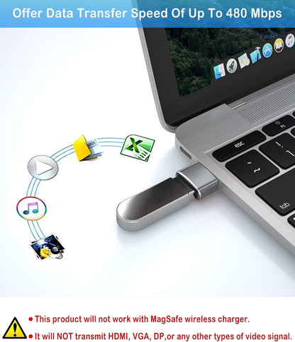 Elebase USB to USB C Adapter 4 Pack,USBC Female to A Male Car Charger,Type C Converter for iPhone 16 Pro Max,15 14 13 12 11 Plus,Apple Watch iWatch 10 9 8,Airpods,iPad Air Mini 6 7,Samsung Galaxy S25