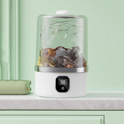Mini Washing Machine, Rechargeable Washer, Baby Clothing, Towels Delicates Socks, Clothes Cleaning Appliance for Travel Home Items, Small Size, Convenient Use 4.92x4.92x7.87 inches