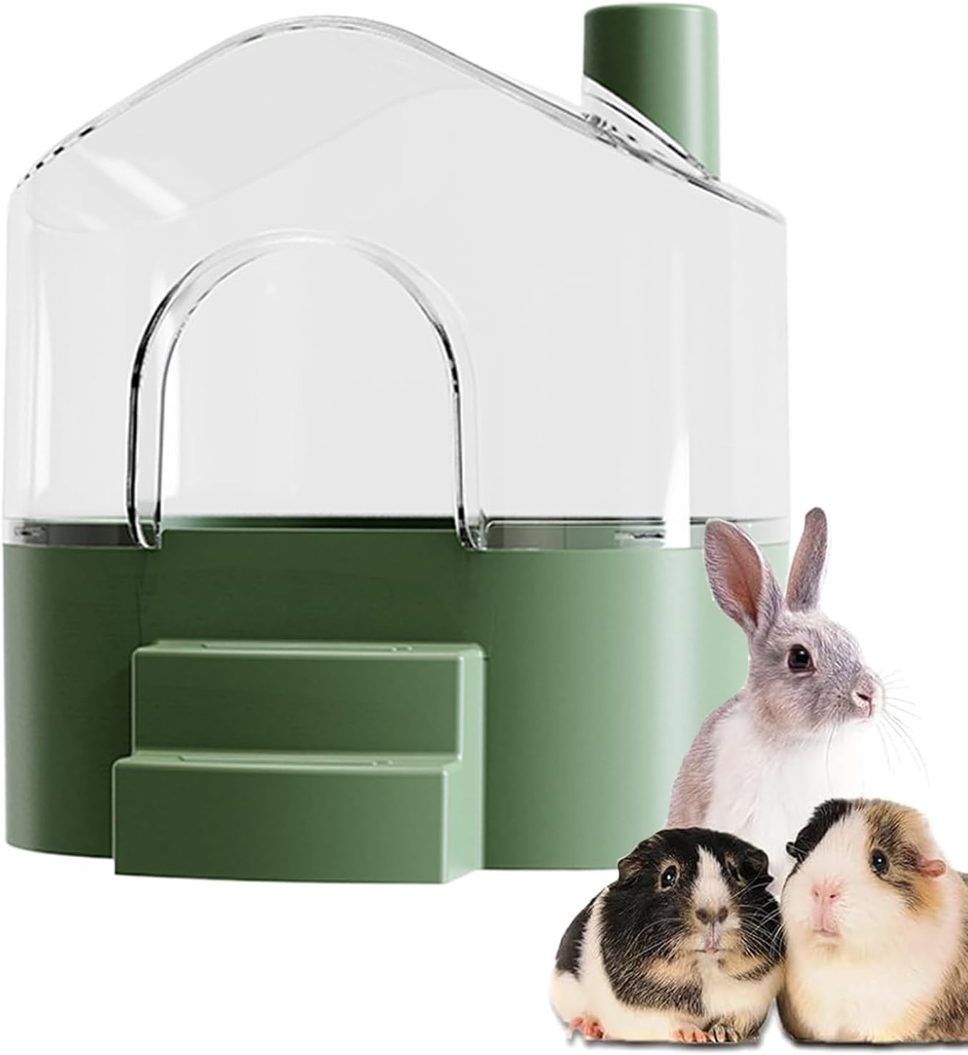 Hamster Sand Bath Container, Large Transparent Hamsters Bath Sandbox, Small Animal Houses and Habitats, For Cleaning, Playing, Exploring, Hiding, Sleeping, Lemming