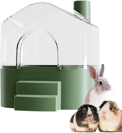 Hamster Sand Bath Container, Large Transparent Hamsters Bath Sandbox, Small Animal Houses and Habitats, For Cleaning, Playing, Exploring, Hiding, Sleeping, Lemming