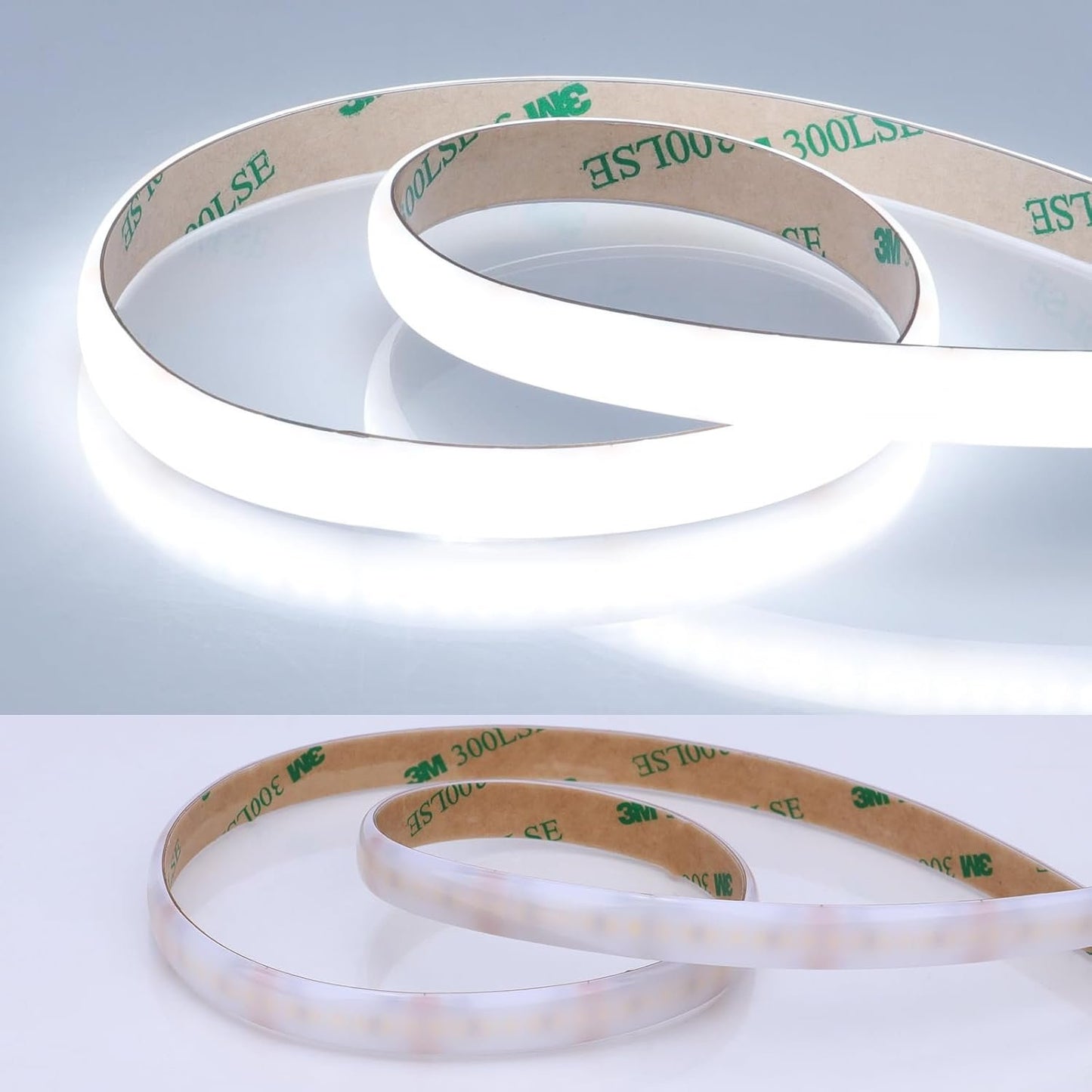 JOYLIT 24 V Diffused LED Strip 6000 K Cool White 5 m IP65 Waterproof, CE UL PRO 280LEDs/M 9000LM Super Bright Non-Dotless CRI 92+ 100W Dimmable Strip LED for Commercial, Home (LED Strip Only)