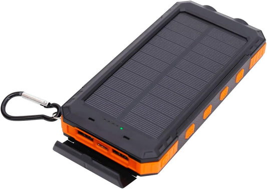 Solar Bank - Lightweight Solar Charger | 20000mah Portable Charger | Versatile Phone Charger Perfect for Camping, Hiking, Travel, and Home Use. Reliable, Eco-Friendly