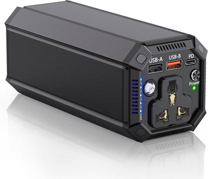 Portable Power Bank with AC Outlet, 100W Portable Laptop Charger, 98Wh/27000mAh High Capacity with 65W PD USB C Laptop Battery Bank, Backup Power Source for Business Travel and Outdoor Activities