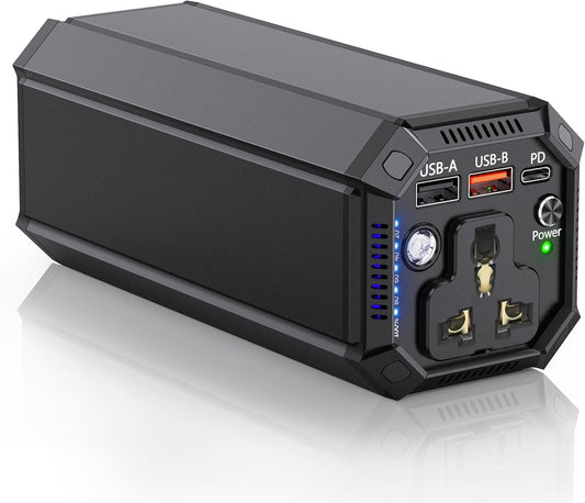 Portable Power Bank with AC Outlet, 100W Portable Laptop Charger, 98Wh/27000mAh High Capacity with 65W PD USB C Laptop Battery Bank, Backup Power Source for Business Travel and Outdoor Activities