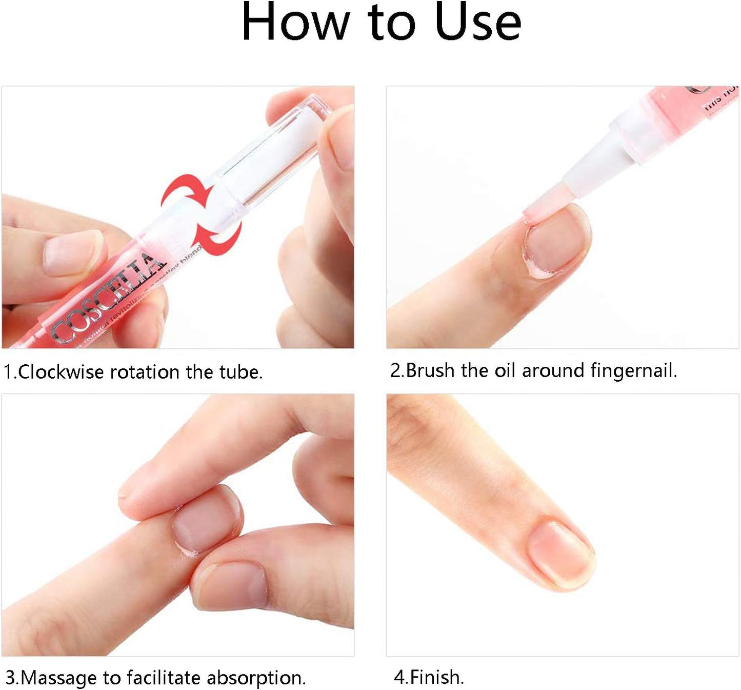 Nail Nutrition Pen,6PCS Nail Cuticle Oil Pen Set Nail Nutrition Oil Nail Care for Repairing Cracked & the Dry Cuticle (Mix Flavors)