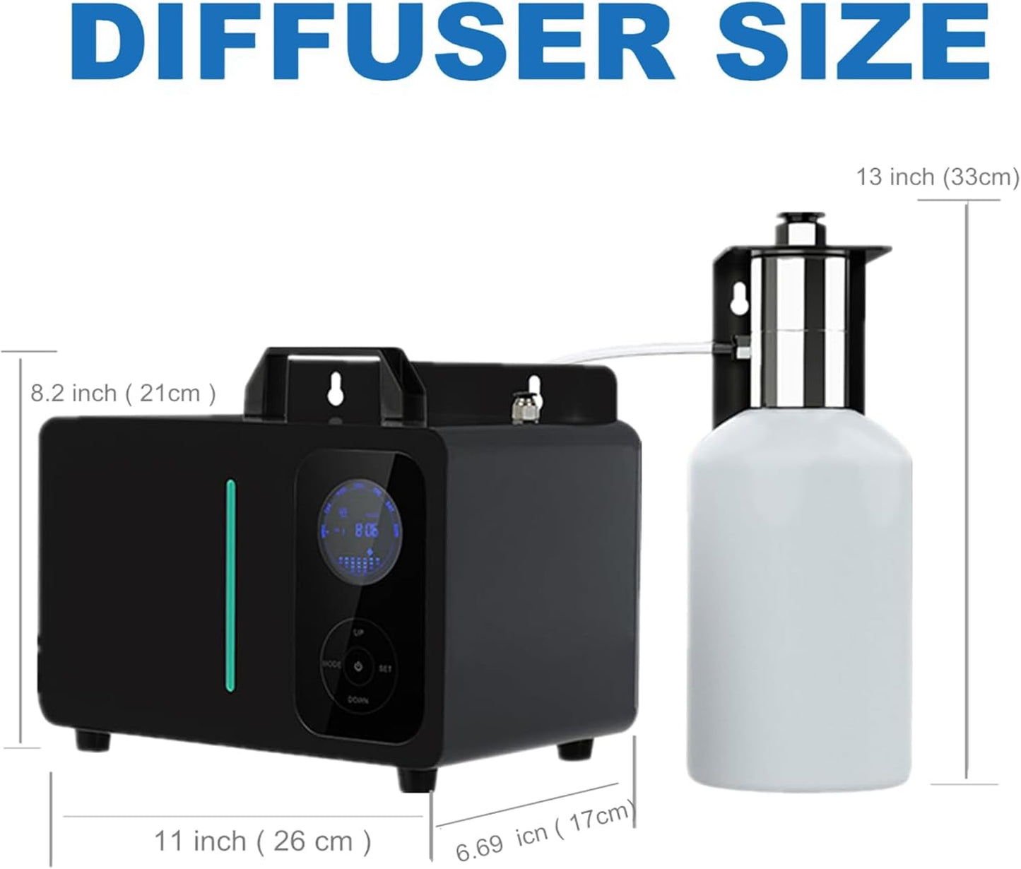 Scent Air machine Connect HVAC air conditioning, Intelligent APP control Diffuser for 8000-10000m³ Area 2000ml Powerful Scent for Waterless Cold Essential Oil Diffuser for Large Room, Office, Home