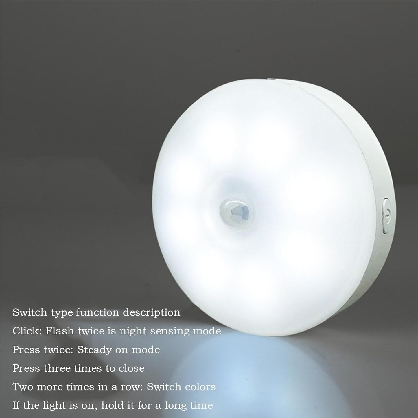 Generico Motion Activated Night Light, LED Action Detector Lights For Inside, USB Smart Human Body Sensor Closet Lighting Decoration, Energy-saving Automatic Lights, 3.39 x 0.71 Inches