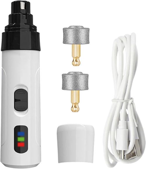 Dog Nail Grinder, Quiet Cat Nail Trimmer, 2-Speed Adjustable, Rechargeable Design, Pet Grooming Supplies, For Hygiene, Relaxing, and Cleaning, 5.51x1.38x1.38 Inches