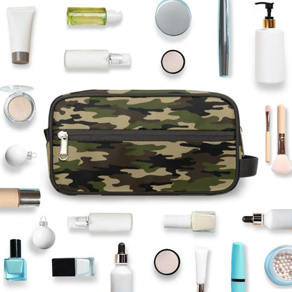 Camouflage Green Hanging Toiletry Bag,Travel Hygiene Kits for Boys Mens,Waterproof Makeup Carry-on Bags,Cosmetic Bag,TSA Approved Shave Dopp Kit for Toiletries Shower Bathroom Accessories Gifts,