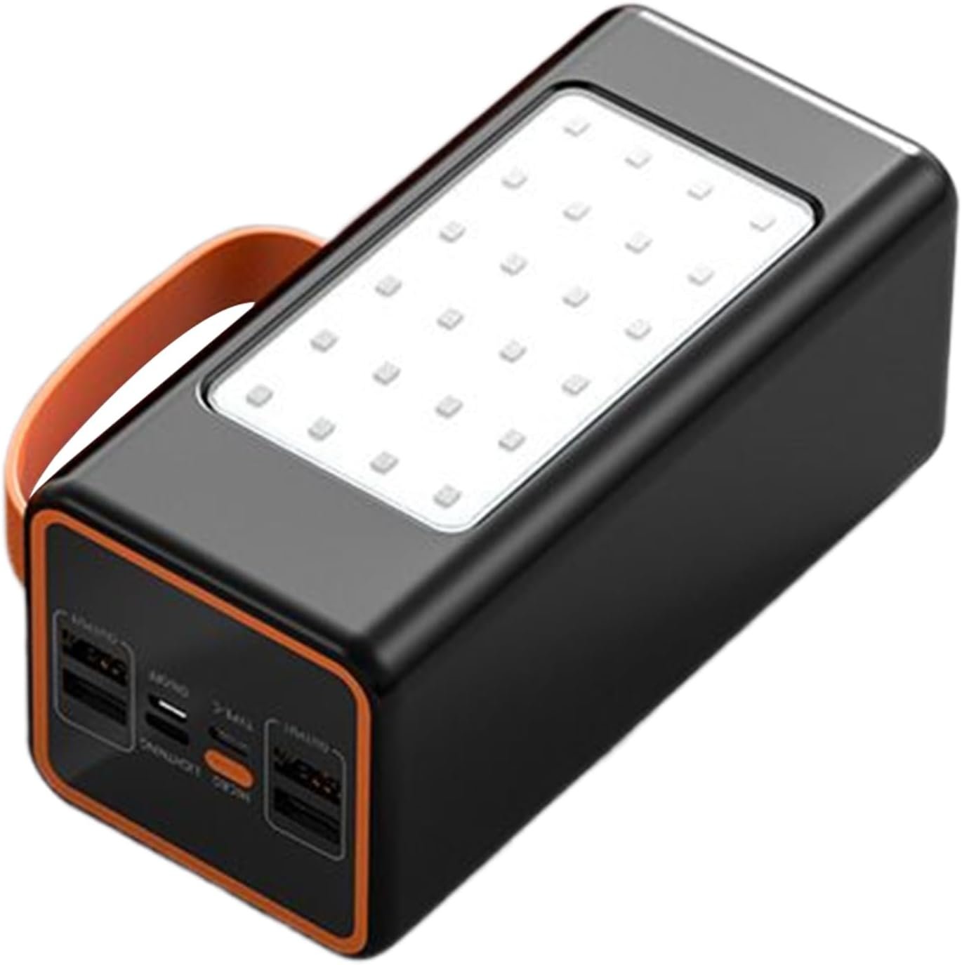 Solar Power Bank, Portable Cell Phone Charger, Long-Lasting External Battery Pack, 5.83x2.8x1.89 Inches, Compact Idealfor Charging Devices During Outdoor Camping and Hiking