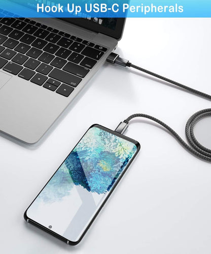 Elebase USB to USB C Adapter 4 Pack,Type C Female to A Male Charger Converter for Apple Watch Ultra iWatch Series 8 7,iPhone 16 15 14 Pro Plus Max,Airpods 4th,iPad 9 10 Air 5 Mini 6,Galaxy S22 S23 S24