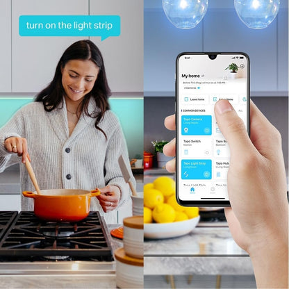 TP-Link Tapo Smart Wi-Fi LED Light Strip, 5 metres, Multicolour, Dimmable, Party Decoration, Schedule & Timer, Voice Control, Easy Setup & Use, Energy Saving, Away Mode, No Hub Required (Tapo L900-5)