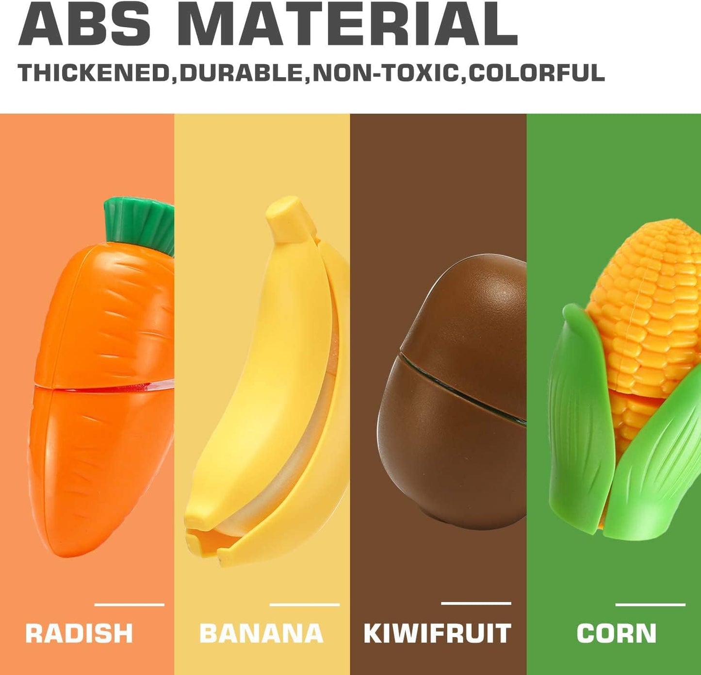 Uandhome 30 Pcs Cutting Play Food Toy for Kids Kitchen Pretend,Cooking Fruit &Vegetables Accessories with Shopping Storage Basket,Mini Dishes and Utensils for Baby Children Educational Toy,Birthday