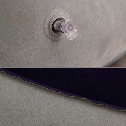 BESPORTBLE 2 Pcs Inflatable Feet Cushion: Inflatable Feet Rest Pillow Flocking Foot Relax Cushion for Airplanes Outdoor Travel (Grey Blue)