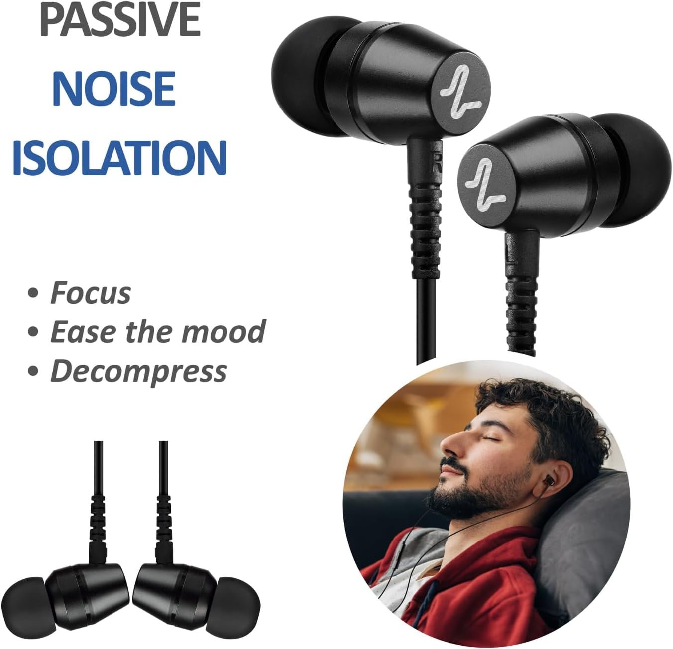 LUDOS OMNITONE USB C Headphones, 5 Years Warranty, USB-C Earbuds for iPhone 16 15 Pro Max Plus Samsung Galaxy S24 S23 Ultra S22 S21 FE S20 Z Flip 3 Fold 4 A53 A54, USB Type C Earphones for iPad Pro
