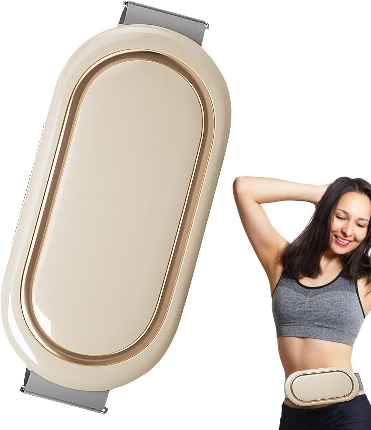 Abdominal Slimming Belt | Electric Abdominal Tool, Portable Wireless Massage Belt for Muscle Building Fat Burning Shaping and Firming