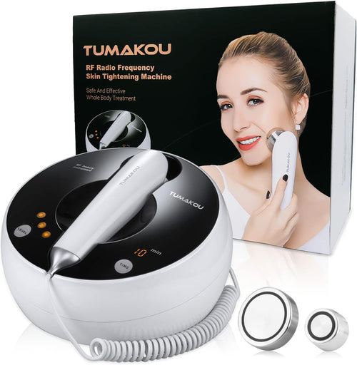 Radio Frequency Skin Tightening Machine - TUMAKOU Home Use RF Facial Device for Skin Tightening & Rejuvenation - Professional Salon Skin Care Body Facial Massager
