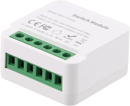 TransFor Form Your Home Lighting For Tuya Miniature For Smart Switch Module Fornisce accesso remoto tramite app e integrazione con assistenti vocali popolari (interruttori bidirezionali)