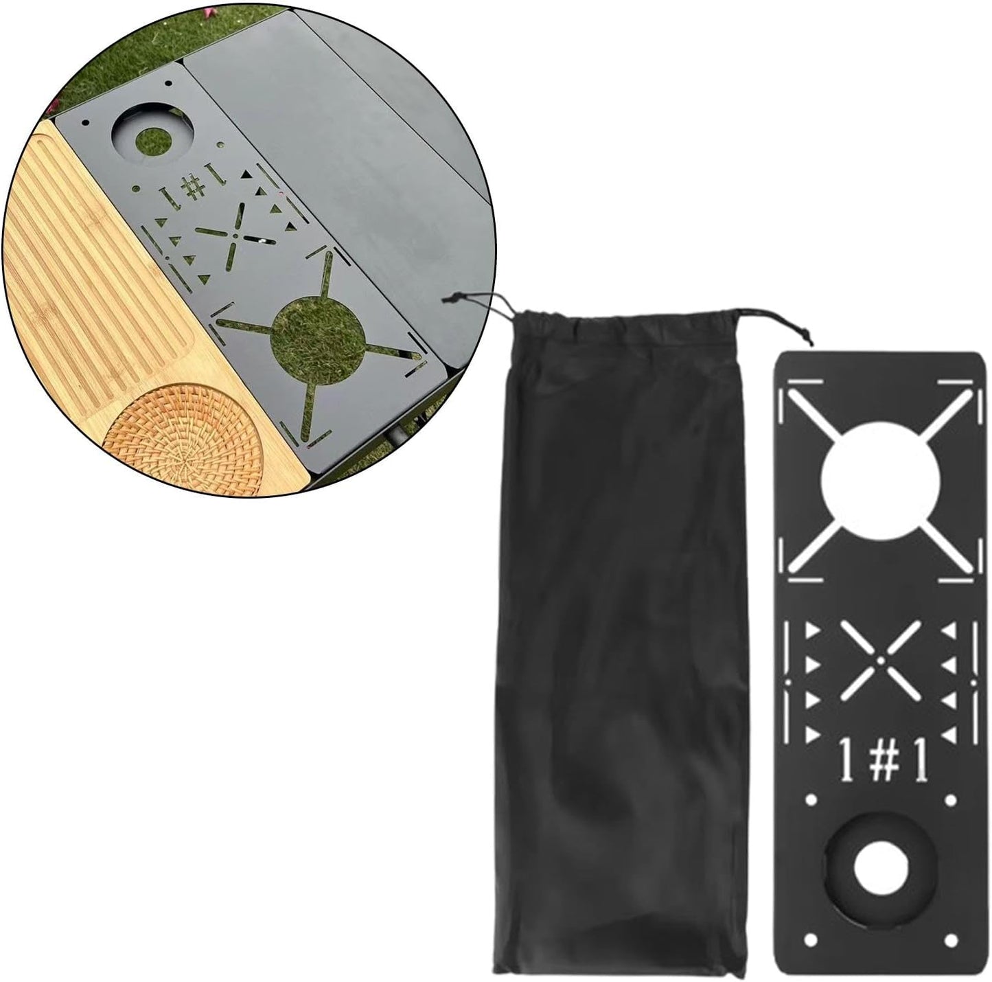 Colcolo IGT Table Unit Plate, IGT Table Top IGT Table Board Portable IGT Table Plate, IGT Camping Table for Patio Yard Outdoor Dining