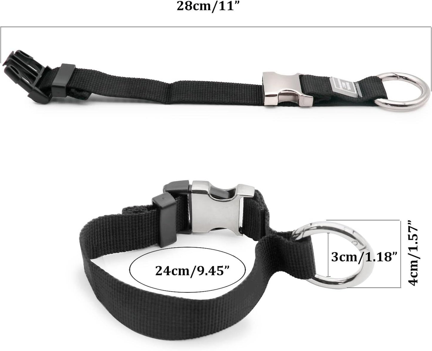 Add-A-Bag Luggage Strap Jacket Gripper, Luggage Straps Baggage Suitcase Belts Travel Accessories - Make Your Hands Free, Easy to Carry Your Extra Bags, Black