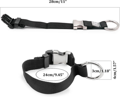 Add-A-Bag Luggage Strap Jacket Gripper, Luggage Straps Baggage Suitcase Belts Travel Accessories - Make Your Hands Free, Easy to Carry Your Extra Bags, Black