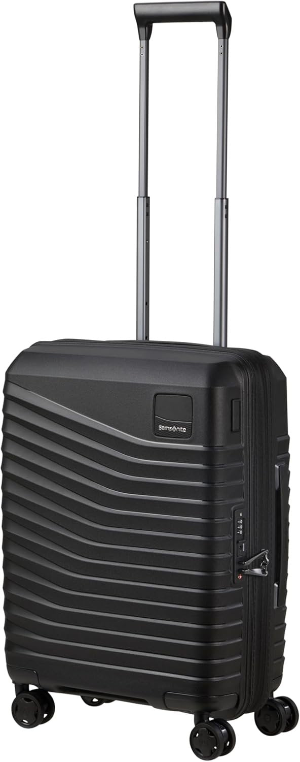 Samsonite Intuo Expandable Spinner Suitcase, Black (Black), Hand Luggage