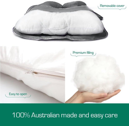 Australian Made Pregnancy/Maternity/Nursing Pillow Body Feeding Support (Pillowcase Included) (White)
