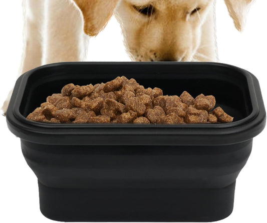 Poupangke Ciotole pieghevoli per cani, multifunzionali, compatte, ciotola per mangiare il cane, per mangiare, per passeggiate, viaggi, avventure all'aperto