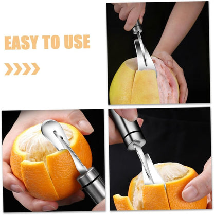 Amosfun 2 Set Apripomelo in Acciaio Inossidabile Gadget Cucina Kitchen Gadgets Spremiagrumi Affettatrice Per Ananas Pompelmo Pelapatate Per Frutta E Verdura Utensili Da Cucina 2 Pezzi * 2