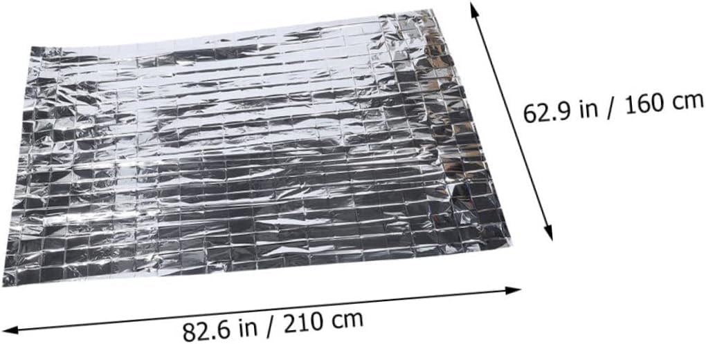 CIYODO 5 Pcs First Aid Blanket Emergency Thermal Blanket for Outdoor Emergency Blanket Survival Blanket Emergency Thermal Blankets Outdoor Emergency Thermal Blanket Kits The Pet Silver