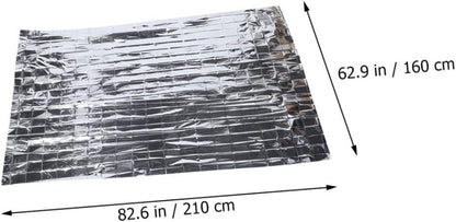 CIYODO 5 Pcs First Aid Blanket Emergency Thermal Blanket for Outdoor Emergency Blanket Survival Blanket Emergency Thermal Blankets Outdoor Emergency Thermal Blanket Kits The Pet Silver