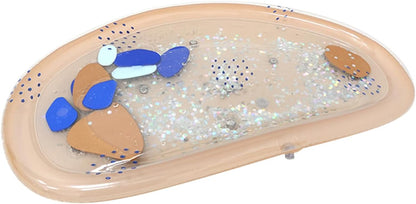 Water Play Mat, Inflatable Tummy Time, 28.74x16.54in Sensory Development Toy, Promotes Motor Skills, Fun Learning Features, Ideal For, Bath, Beach, Easter Play