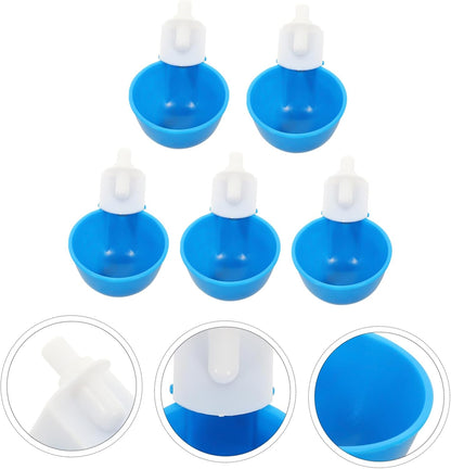 TOYANDONA 5 Pezzi Tazza Abbeveratoio per Pollame da Design Resistente e Compatto per Galline e Uccelli Materiale e Facile da Utilizzare