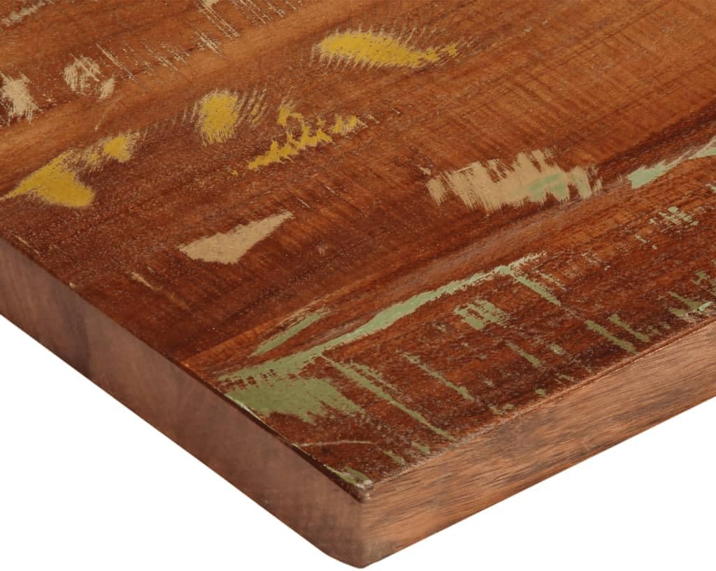 Recycled Solid Wood Rettangolare Tabletop 140 x 20 x 2,5 cm - Ideal for Desks & Dining Tables, Durable & Eco-Friendly Surface - 371017